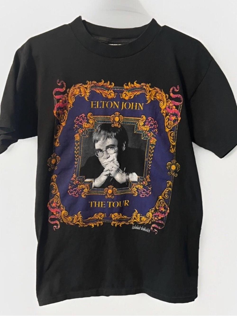 Elton John world tour 92/93 - M - Tshirt single stich - Vintage